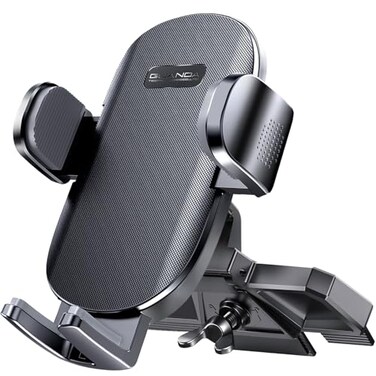 GUANDA TECHNOLOGIES Car Phone Holder Universal CD Slot Phone Mount Hands Free Automobile Cell Phone Stand 360 Adjustable Phone Mount for Car Compatible with iPhone Android Cell Phones Black