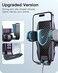 APPS2Car Car Phone Holder Mount Gooseneck Dashboard Windshield Suction Cup Phone Mount AntiShake Stabilizer Phone Car Cradle Compatible with All Cellphones Thick Phone CaseH3S Carbon Fiber Style