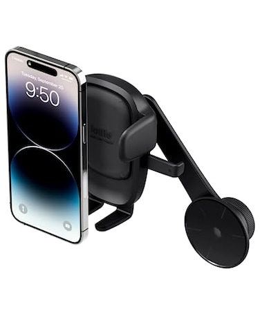 iOttie Easy One Touch Advanced Phone Mount for Tesla Model 3 and Model Y Screens Universal Cell Phone Holder for iPhone Google Samsung Moto LG and All Other Smartphones Black