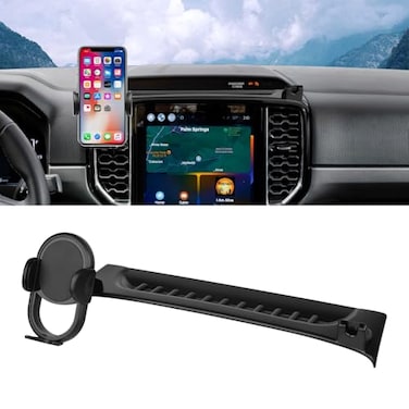 Autorder Car Phone Holder for 2024 2025 2026 Ford Ranger Accessories Phone Mount Cell Phone Car Mount Automobile Phone Stabilizer 360 Degree Rotation