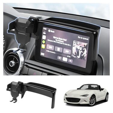 FIILINES Phone Holder for Mazda MX5 Miata 20162023CX3 20162021Mazda 3 20142016 Fit 7 Screen Phone Mount with Dash Organizer for CX3 Accessories 360 Degree Rotation Dash Mount