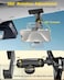 Dosvsi Sun Visor Car Phone Mount Upgraded Durable All Metal Cell Phone Holder for Car Visor 360 Adjustable Steering Wheel Clip for iPhone 16 15 14 13 Pro Max Glalaxy S A Serie Z Flip47 Phone