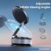 BEEGROW Magnetic Car Phone Holder for Magsafe Alloy 360 Folding Cell Car Phone Mount with Ultra Stable Suction Cup and Reusable Gel Dashboard Windshield Stand for iPhone 1712 Android Pixel Samsung