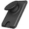 Sinjimoru for MagSafe Phone Grip Compatible with MagSafe wallet Soft Magnetic Finger Grip with 3 Card Holder for iPhone MTap Tok Wallet Black