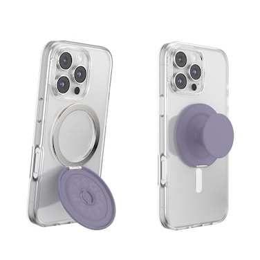 PopSockets KickOut Grip for MagSafe Adjustable Kickstand for Portrait or Landscape Magnetic Stand Purple Dusk