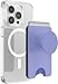 PopSockets Phone Wallet for MagSafe Phone Card Holder with Grip Purple Deep Periwinkle