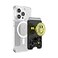 PopSockets Phone Wallet for MagSafe Phone Card Holder with Grip Neon Yellow All Smiles