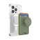 PopSockets Phone Wallet for MagSafe Phone Card Holder with Grip Green Eucalyptus