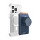 PopSockets Phone Wallet for MagSafe Phone Card Holder with Grip Blue Navy