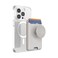 PopSockets Phone Wallet for MagSafe Phone Card Holder with Grip White Horchata