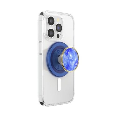 PopSockets Phone Grip for MagSafe with Kickstand Magnetic Stand Swappable Top Secure Hold for iPhone MagSafe Cases Phone Tablet Grip Enamel Celestial