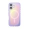 PopSockets iPhone 16 Phone Case with MagSafe Wireless Charging Compatible Purple Aura