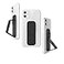 CLCKR Cell Phone Grip and Expanding Stand Universal Phone Grip Holder for iPhone 15 Pro Pro Max Plus 14 13 Models Samsung Phones Tablets and More Pebbled Lines Black