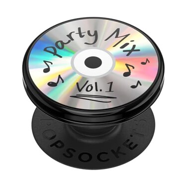 PopSockets Adhesive Phone Grip Holder Phone Stand Spinner Backspin Party Mix CD