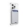 PopSockets Softgoods Phone Wallet and Adapter Ring for MagSafe Phone Card Holder Wireless Charging Compatible Wallet Compatible with MagSafe Silver