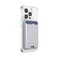 PopSockets Softgoods Phone Wallet and Adapter Ring for MagSafe Phone Card Holder Wireless Charging Compatible Wallet Compatible with MagSafe Silver