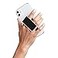 HANDL New York Black and Chrome Professional Leather Collection HANDLstick Grip and Stand for Smartphone