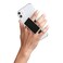 HANDL New York Black and Chrome Professional Leather Collection HANDLstick Grip and Stand for Smartphone