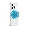 PopSockets Phone Grip for MagSafe Magnetic Holder Phone Stand Blue Electric Blue Translucent