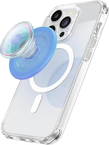 PopSockets Phone Grip for MagSafe Magnetic Holder Phone Stand Blue Opalescent Blue