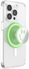 PopSockets Phone Grip for MagSafe Magnetic Holder Phone Stand Green Happy Reflex