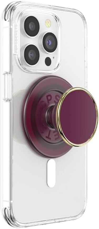 PopSockets Phone Grip for MagSafe Magnetic Holder Phone Stand Red Red Wine