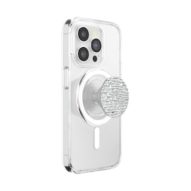 PopSockets Phone Grip for MagSafe Magnetic Holder Phone Stand Silver FATA Morgana Chrome