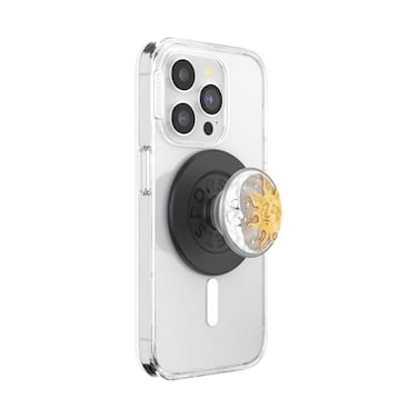 PopSockets Phone Grip for MagSafe Magnetic Holder Phone Stand Celestial Translucent Sun and Moon