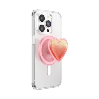 PopSockets Phone Grip for MagSafe Magnetic Holder Phone Stand Heart Squishy Tidepool Heart Pinky