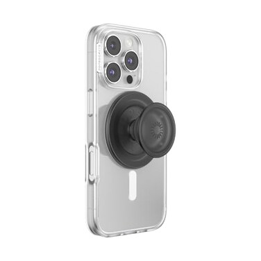 PopSockets Phone Grip for MagSafe Magnetic Holder Phone Stand Black Black Translucent