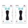 LOVEHANDLE Universal Grip for Most Smartphones Mini Tablets and Cases Black Elastic Strap with Black Base Pack of 2 LH012PackBlack