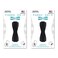 LOVEHANDLE Universal Grip for Most Smartphones Mini Tablets and Cases Black Elastic Strap with Black Base Pack of 2 LH012PackBlack