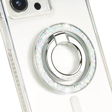 Case-Mate CaseMate Magnetic Phone Ring Holder iPhone MagSafe Stand Removable MagSafe Phone Holder for Hand Thin Collapsible Grip Ring for iPhone 17 Pro Max 16 Pro Max151413Pixel 10 Twinkle Diamond