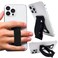 LOVEHANDLE PRO Premium Phone Grip Silicone Phone Strap Magnetic Phone Mount and Kickstand for Smartphone and Tablet Black Silicone on Black Base