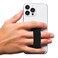LOVEHANDLE PRO Premium Phone Grip Silicone Phone Strap Magnetic Phone Mount and Kickstand for Smartphone and Tablet Black Silicone on Black Base