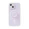 PopSockets iPhone 15 Phone Case with MagSafe Wireless Charging Compatible White Opalescent Clear