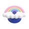 PopSockets Adhesive Phone Grip Holder Phone Stand Rainbow Popout Rainbow Fluff