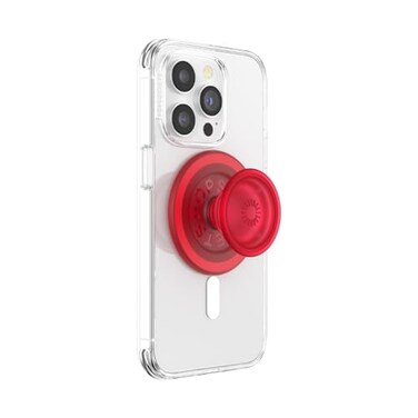 PopSockets Phone Grip for MagSafe Magnetic Holder Phone Stand Red Basic Rosso