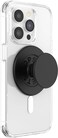 PopSockets Phone Grip for MagSafe with Kickstand Magnetic Stand Swappable Top Secure Hold for iPhone MagSafe Cases Phone Tablet Grip Plant Based Black