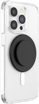 PopSockets Phone Grip for MagSafe with Kickstand Magnetic Stand Swappable Top Secure Hold for iPhone MagSafe Cases Phone Tablet Grip Plant Based Black