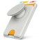 Sinjimoru for MagSafe Phone Grip Compatible with MagSafe Wallet Soft Magnetic Finger Grip with 3 Card Holder for iPhone MTap Tok Wallet Grey