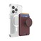 PopSockets Phone Wallet for MagSafe Phone Card Holder with Grip Red Oxblood