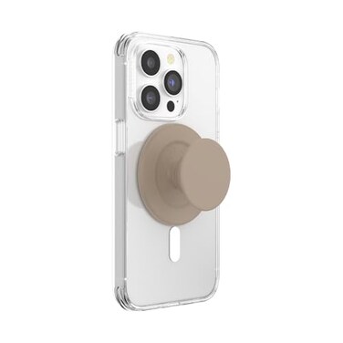PopSockets Phone Grip for MagSafe Magnetic Holder Phone Stand Brown Soft Touch Latte