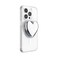 PopSockets Phone Grip for MagSafe Magnetic Holder Phone Stand Silver Heart of Silver Silver PopOut