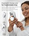 Sinjimoru Phone Grip Stand Compatible with MagSafe Adaptor Ring Included 3000G Kickstand for iPhone 1716151413 MTap Tok Stand Clear Black