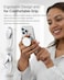 Sinjimoru Phone Grip Stand Compatible with MagSafe Adaptor Ring Included 3000G Kickstand for iPhone 1716151413 MTap Tok Stand Clear White