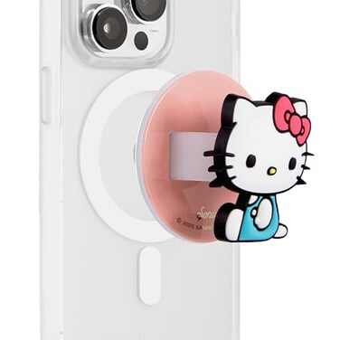 Sonix x Sanrio Magnetic Phone Grip MagSafe Silicone Ring Loop Grip Detachable Holder for Hand Soft MagSafe Grip Light Pink Soft Pink Hello Kitty