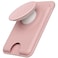 Sinjimoru for MagSafe Phone Grip Compatible with MagSafe wallet Soft Magnetic Finger Grip with 3 Card Holder for iPhone MTap Tok Wallet Pink