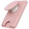 Sinjimoru for MagSafe Phone Grip Compatible with MagSafe wallet Soft Magnetic Finger Grip with 3 Card Holder for iPhone MTap Tok Wallet Pink