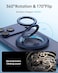 SYNCWIRE for MagSafe Ring Phone Holder 360 Rotation Magnetic Cell Phone Grip DualSided Magnets Phone Ring Kickstand Compatible with iPhone 17 16 15 14 13 12 Pro Max MagSafe Android Samsung etc